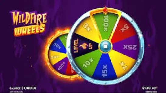 Spin the bonus wheel in Wildfire Wins slot